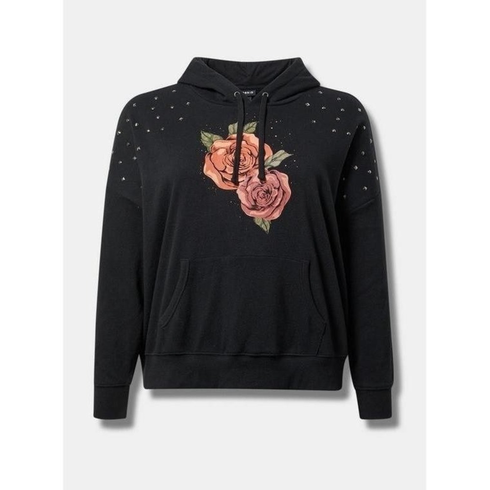 NWT Torrid Mystic Moon Relaxed Fit Cozy Fleece Studded Hoodie‎ 2X
